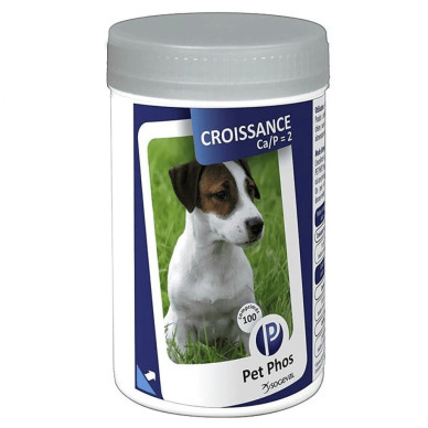 Pet Phos Croissance Ceva – Supliment Vitamino-Mineral pentru Câini – 500 Tablete